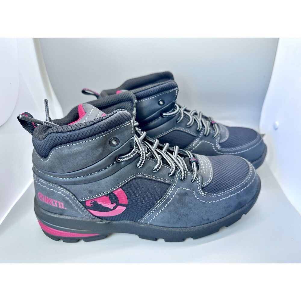 Ecko Unltd Hiking Boots Sneakers Boys/Men Black Red Size 6.5US 2011 Y2K Style